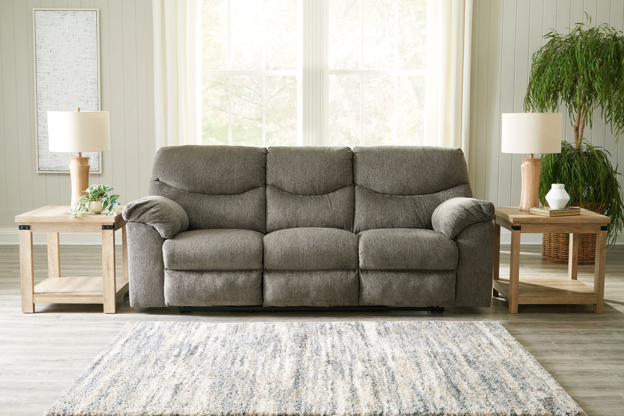Alphons - Canapé inclinable - Tissu - Taupe