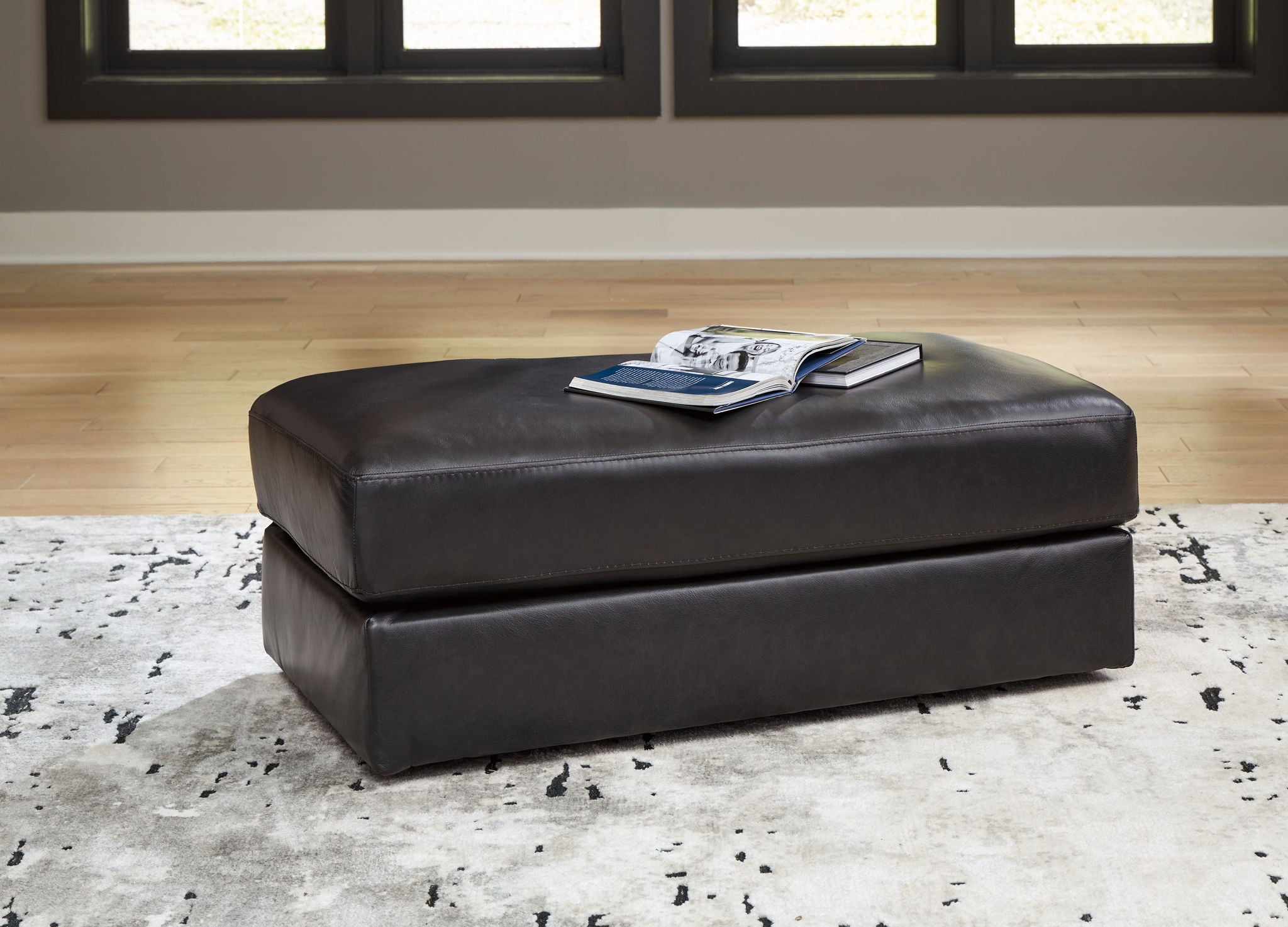 Amiata - Ottoman - Cuir et Simili - Onyx
