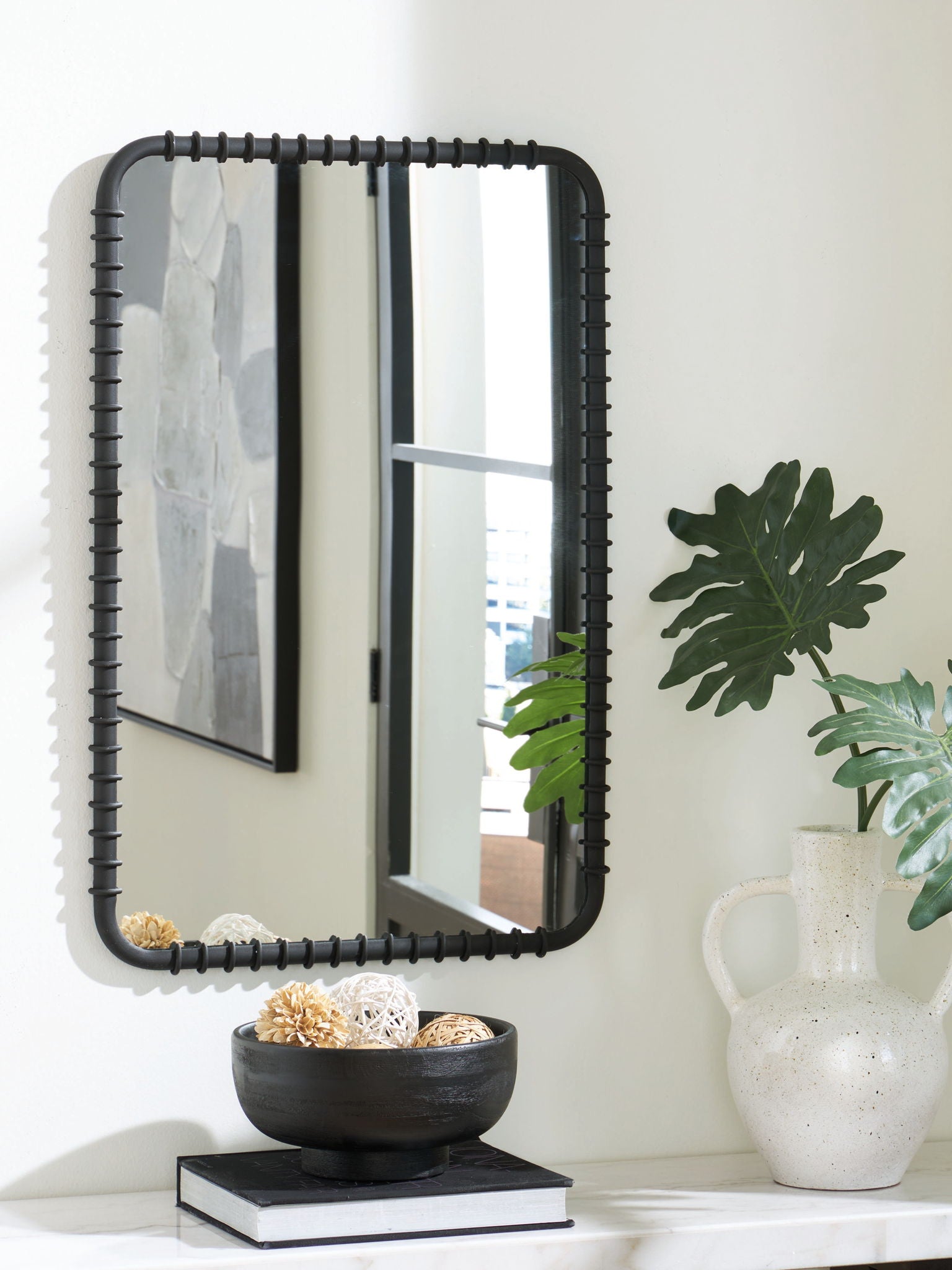 Judlow - Miroir Décoratif - Noir