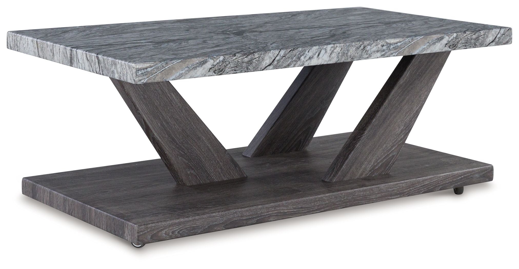 Bensonale - Tables d'appoint gigognes (ensemble de 3) - Brun / Gris