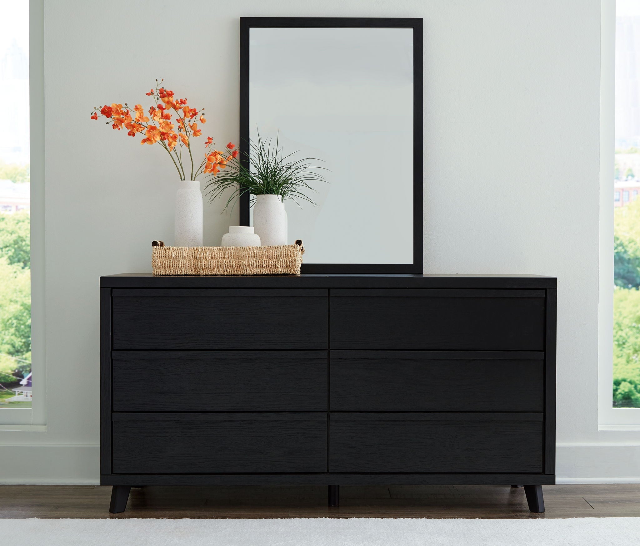 Danziar - Commode et miroir - Noir
