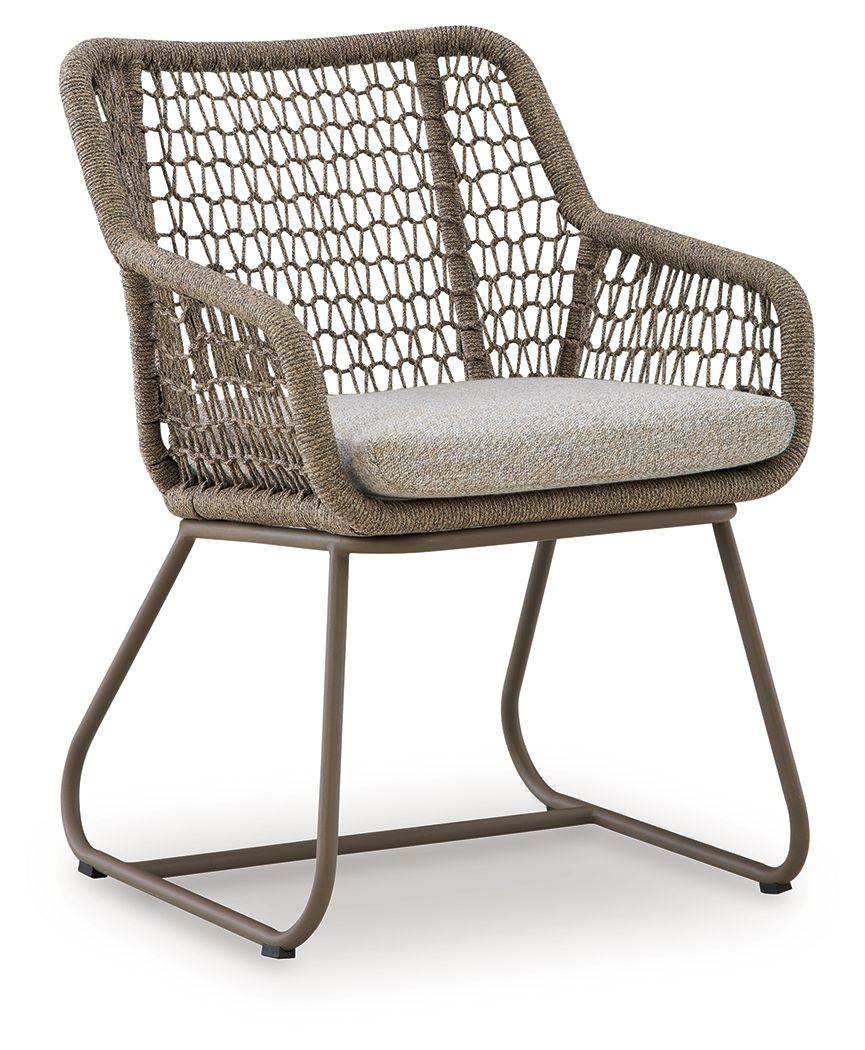Majors Beach - Table d'extérieur et 2 chaises (Lot de 3) - Beige