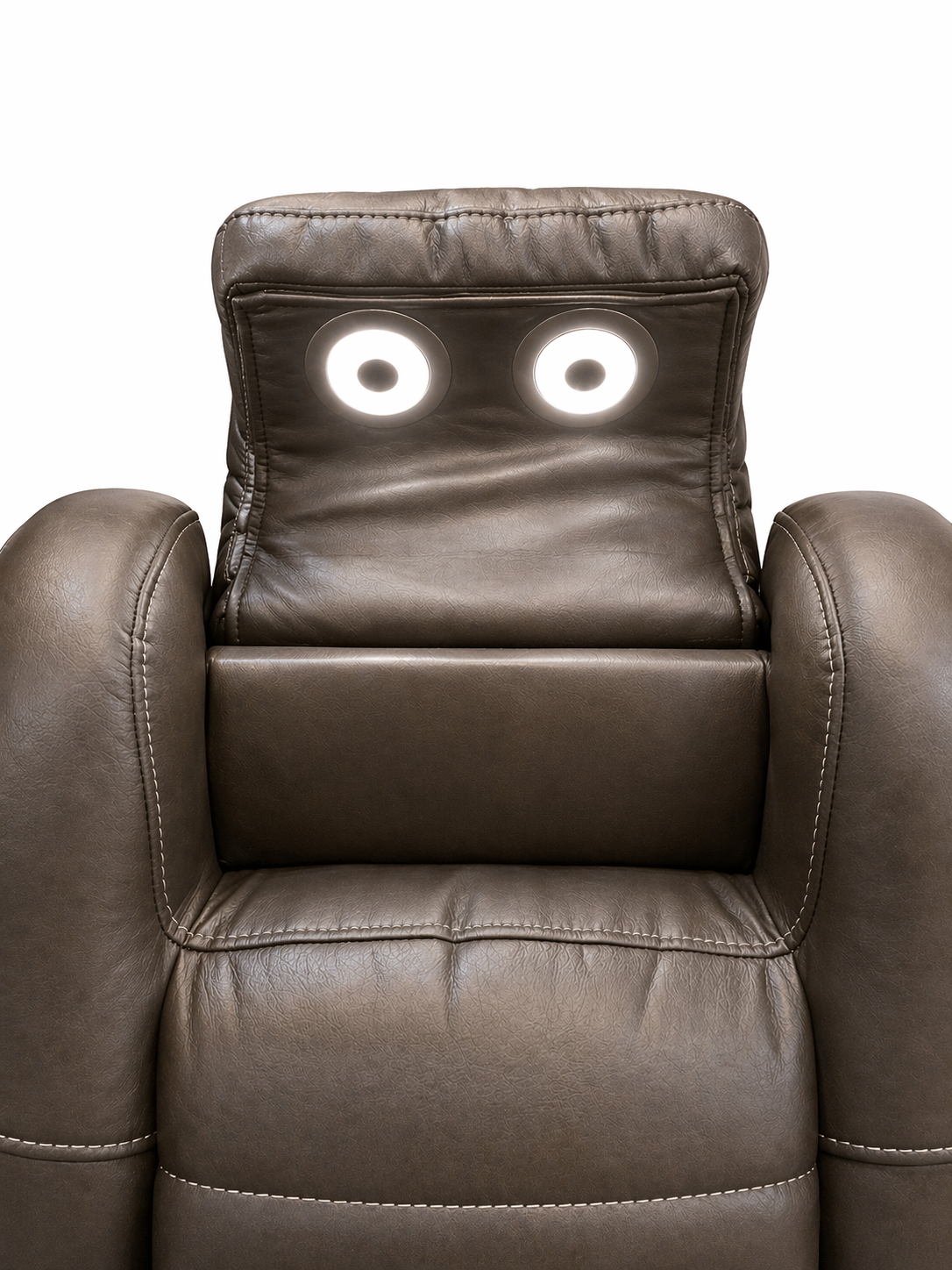 Apricot Power Reclining Console Sofa