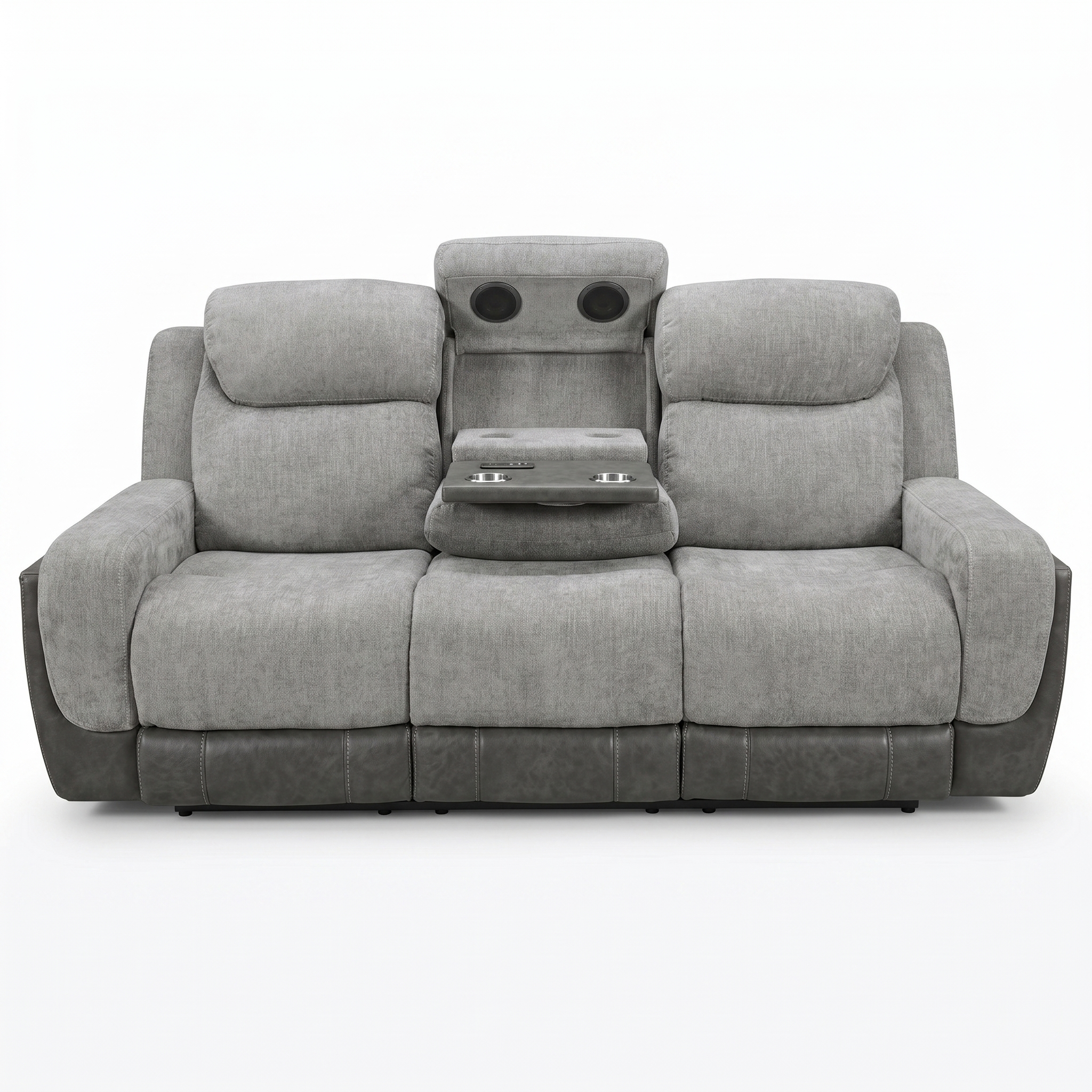 Jenner Afton Grey Power Reclining Sofa Set