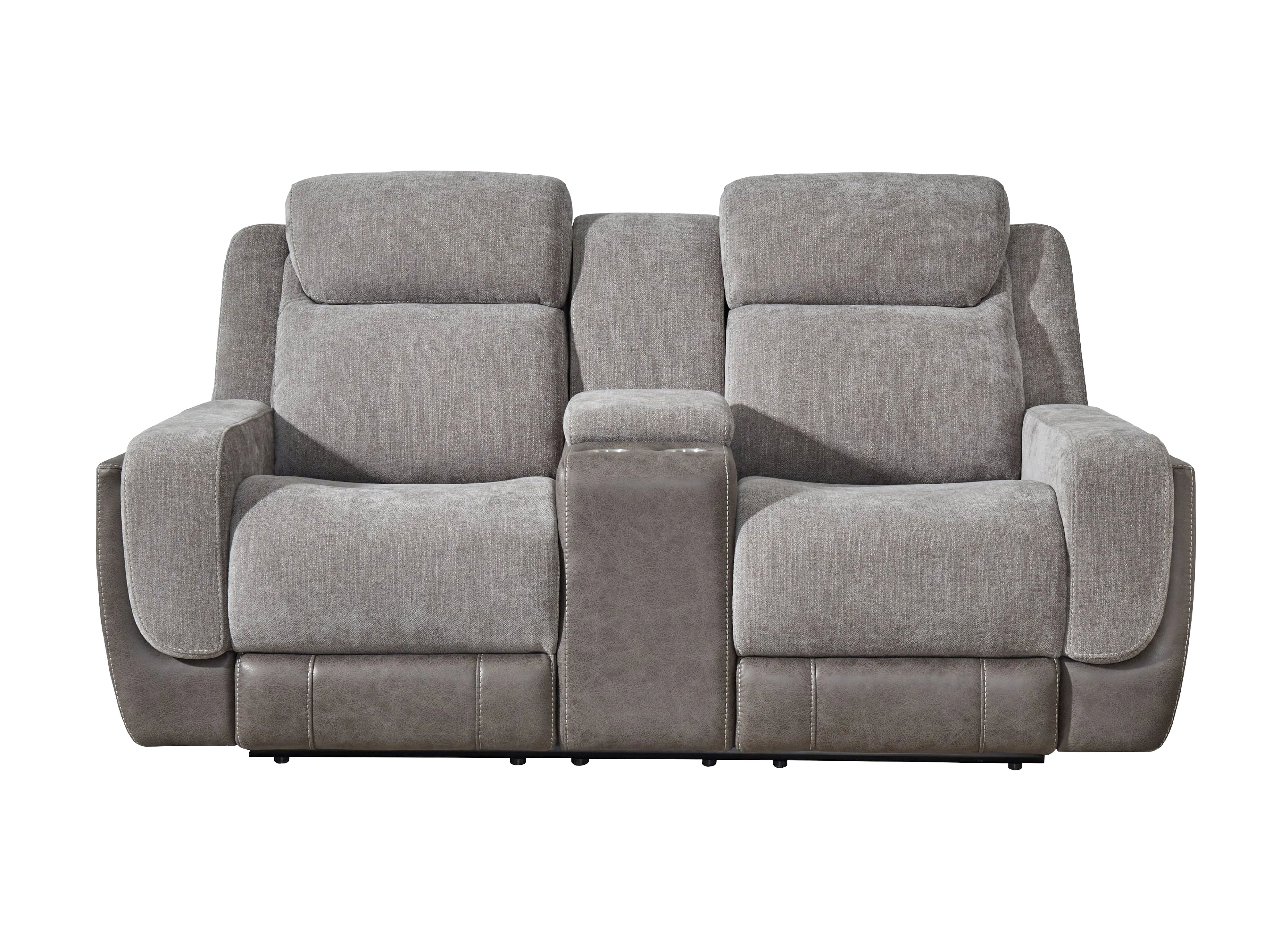 Jenner Afton Grey Power Reclining Sofa Set