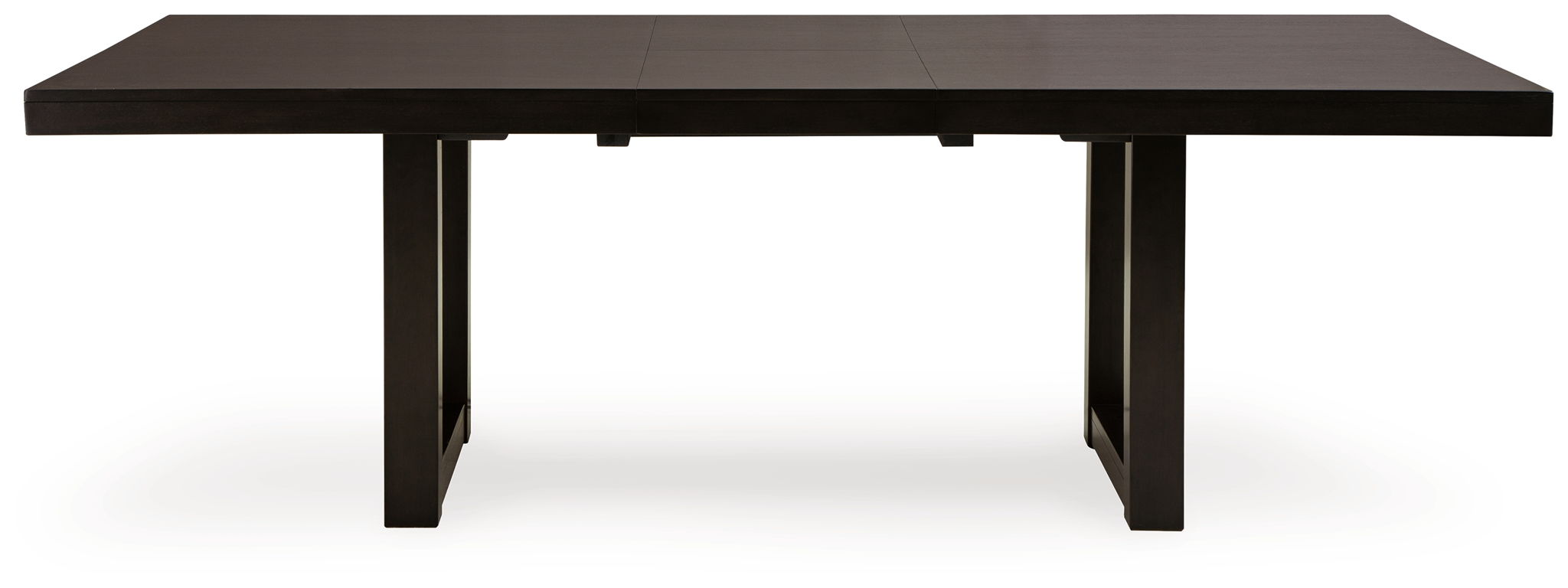 Neymorton - 7 pièces - Table à rallonge rectangulaire, 6 chaises - Gris-brun foncé