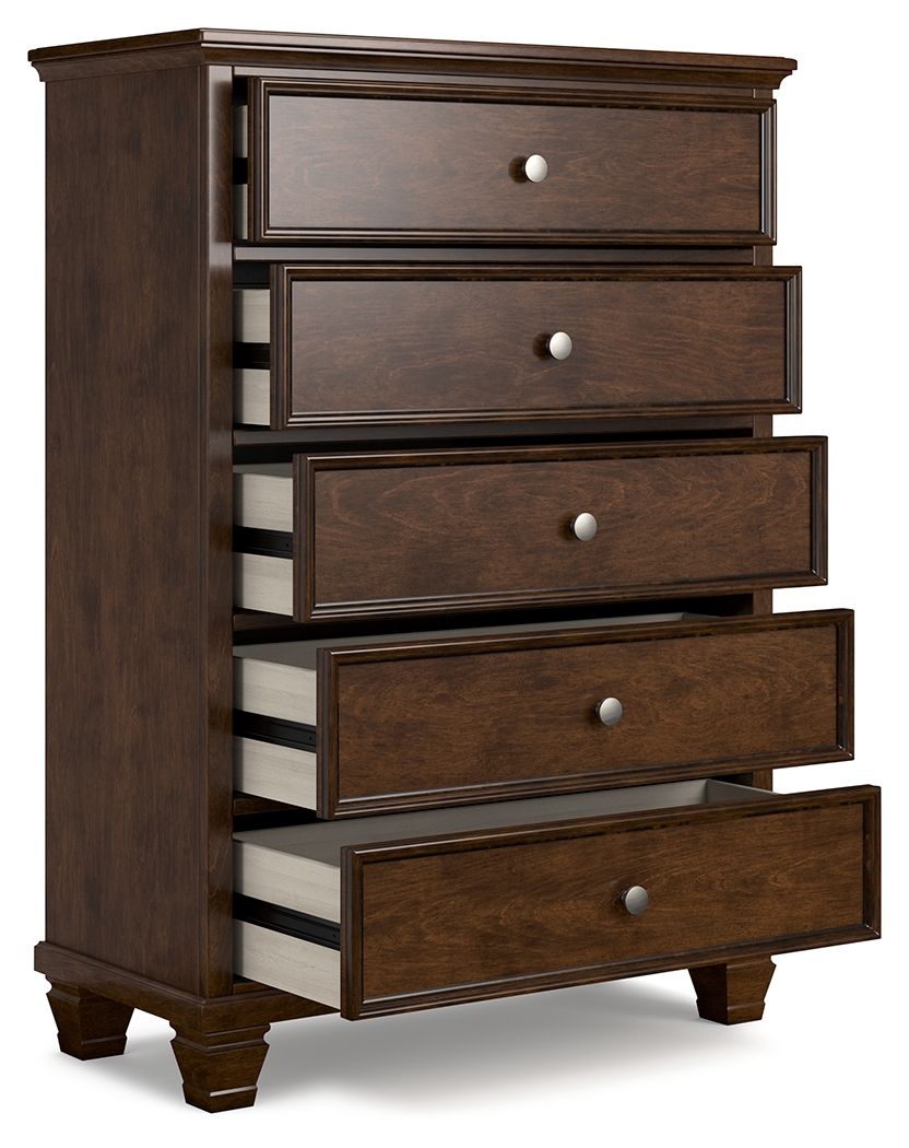 Danabrin - Commode à cinq tiroirs - Brun