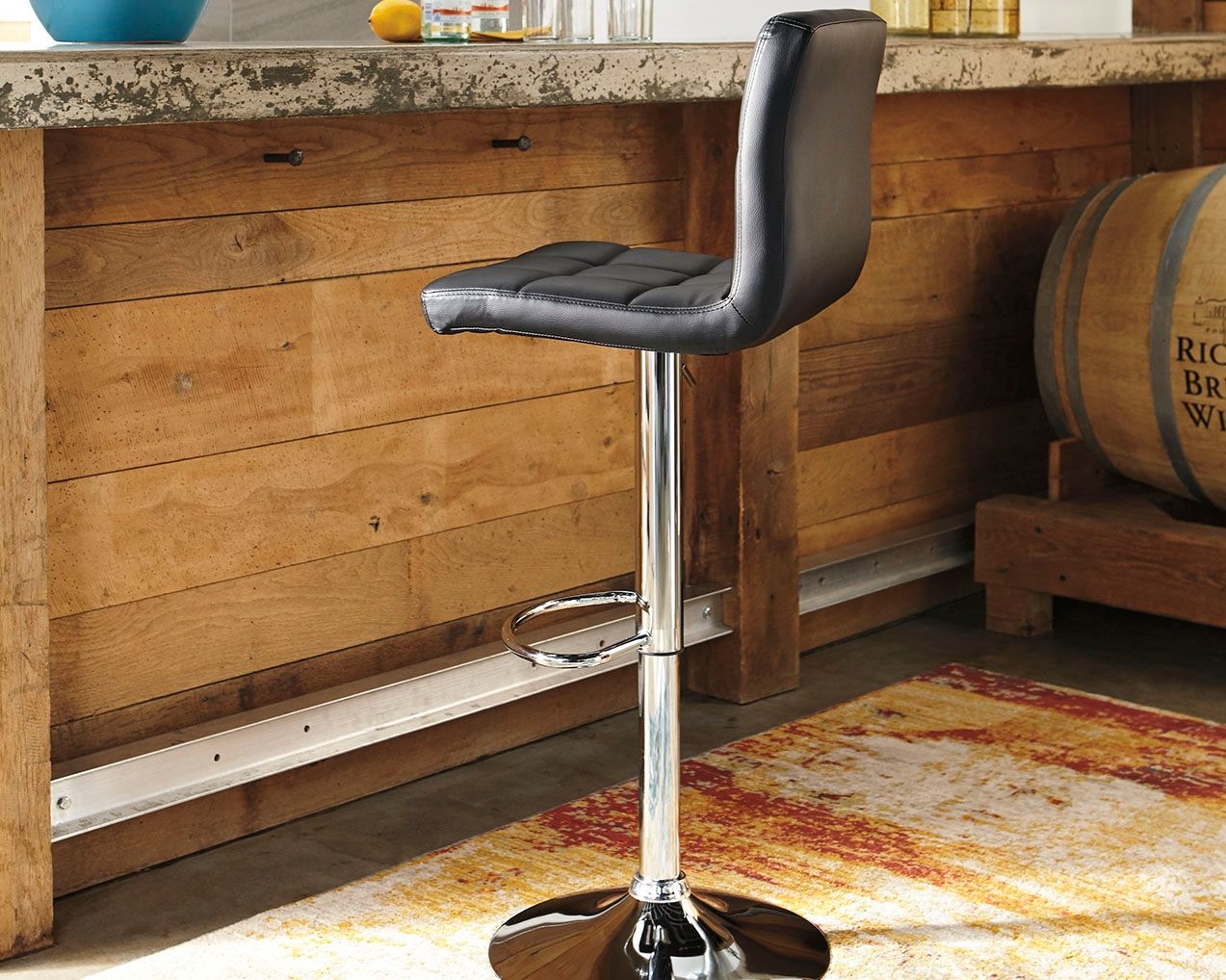 Bellatier - Tabouret de bar réglable en hauteur (Lot de 2)