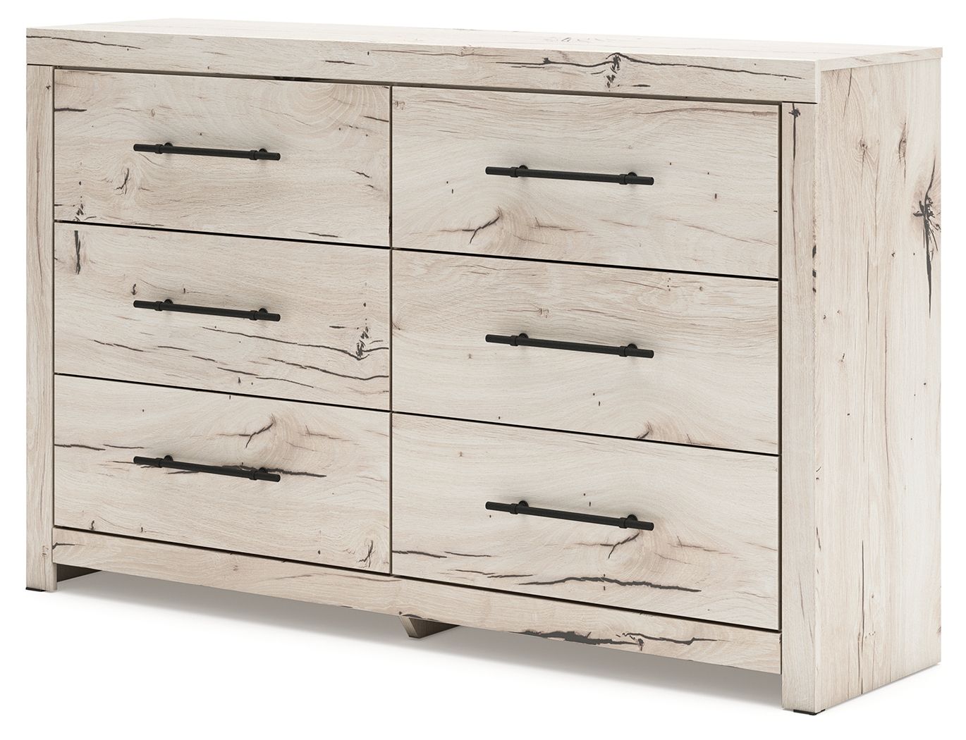 Lawroy - Commode à six tiroirs - Naturel clair