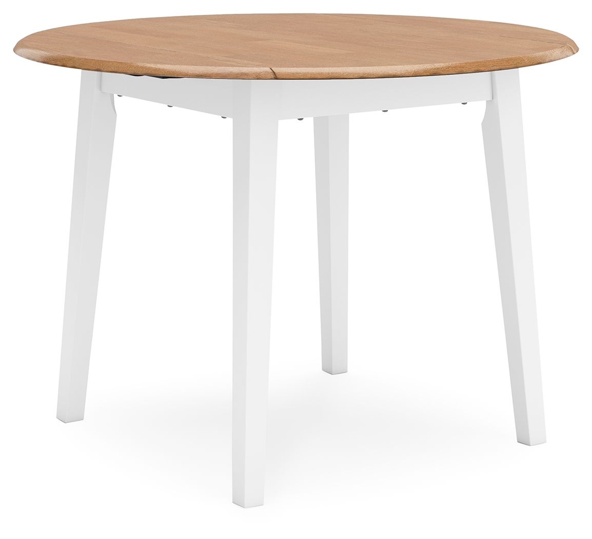 Gesthaven - Ensemble de table de salle à manger ronde à rabats abattants