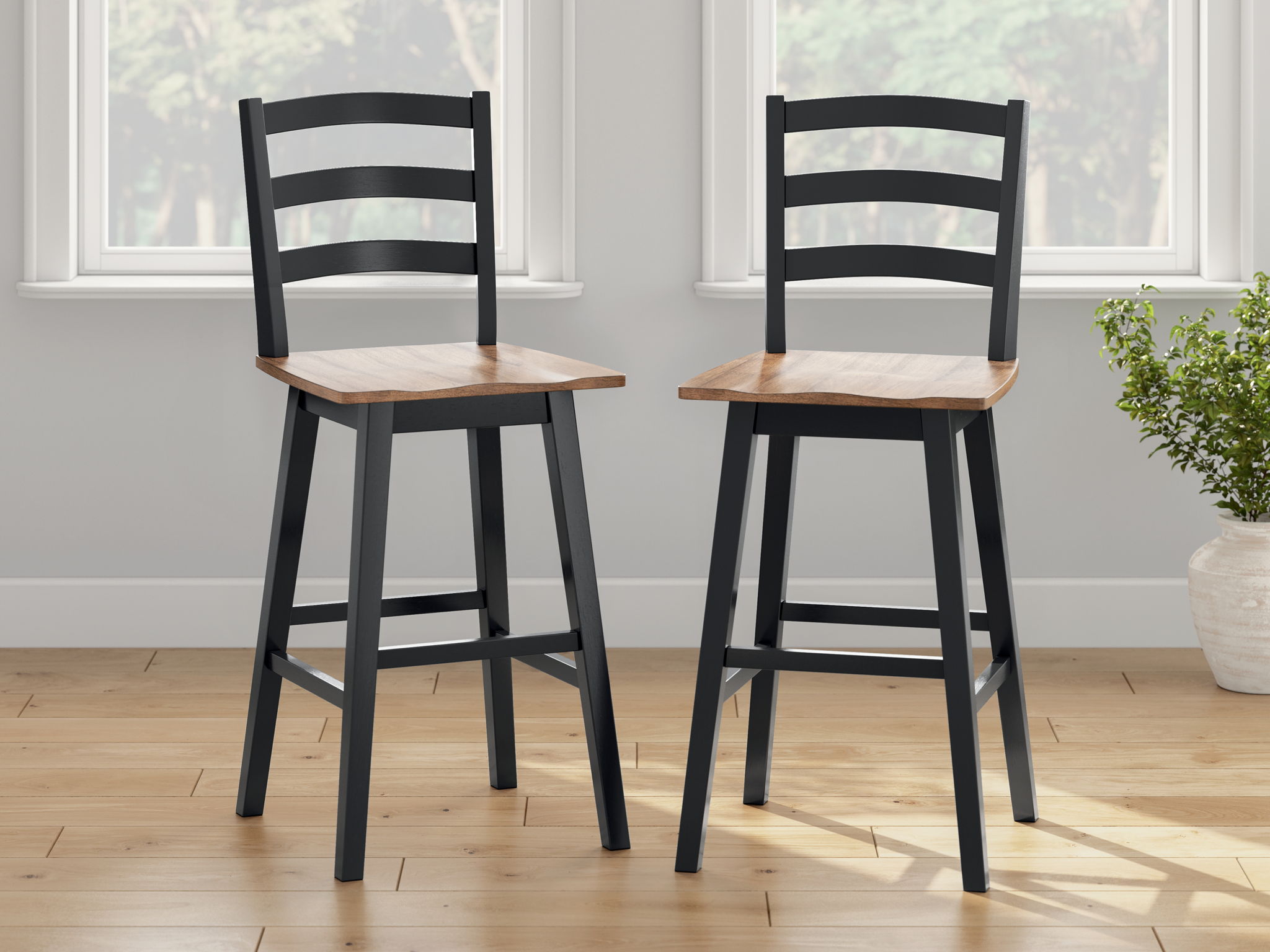 Wildenauer - Tabouret pivotant (Lot de 2)