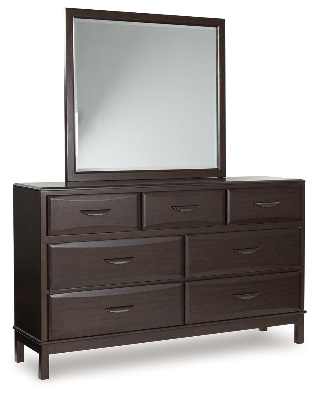Vanmore - Commode et miroir - Marron foncé