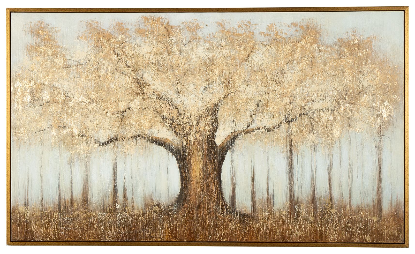 Dalewick - Décoration murale - Finition marron / gris / or