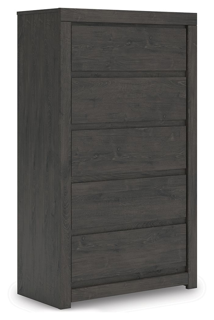 Fraluna - Commode Cinq Tiroirs - Anthracite