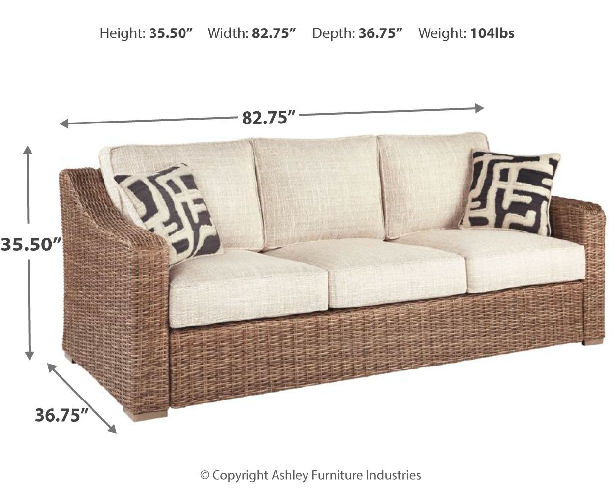 Beachcroft - Canapé avec coussin