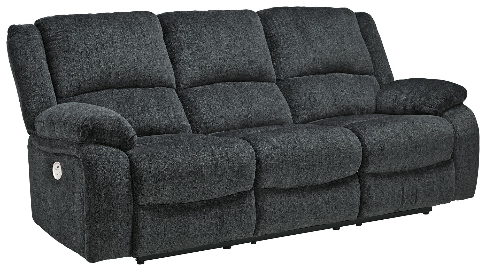 Draycoll - Canapé inclinable électrique - Tissu - Ardoise