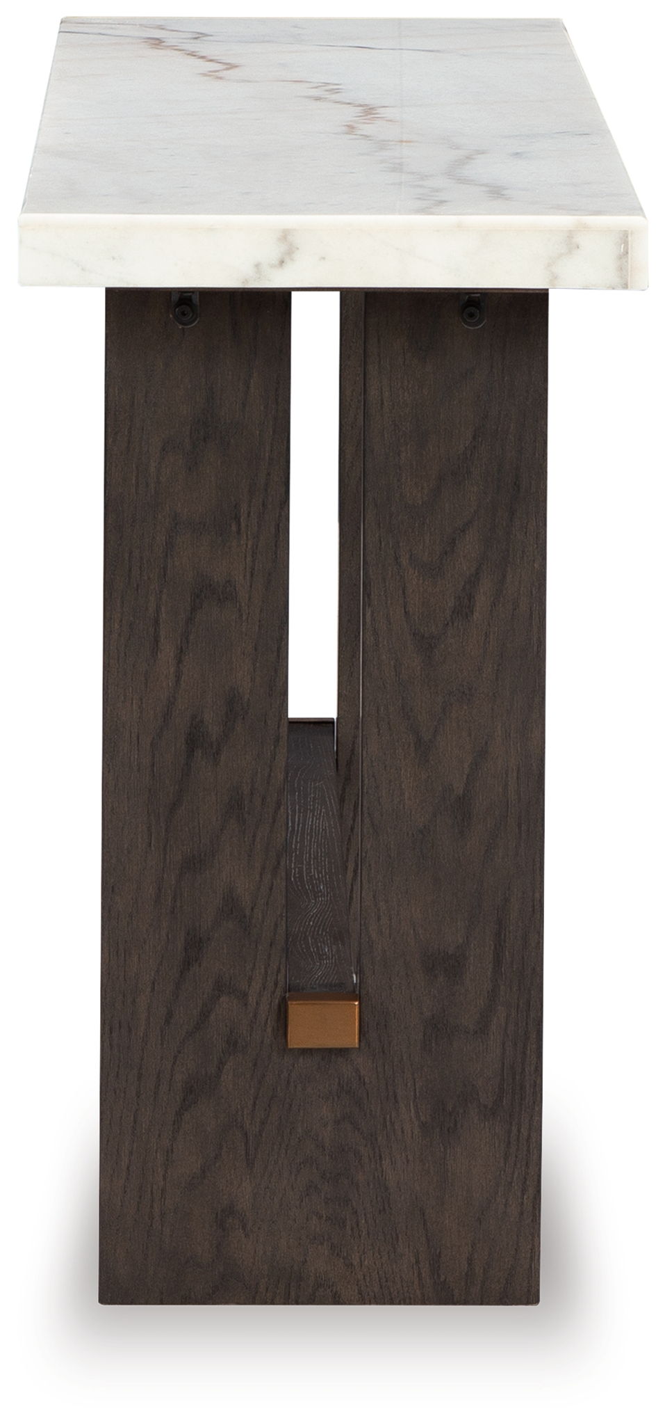 Burkhaus - Table basse - Blanc / Marron foncé