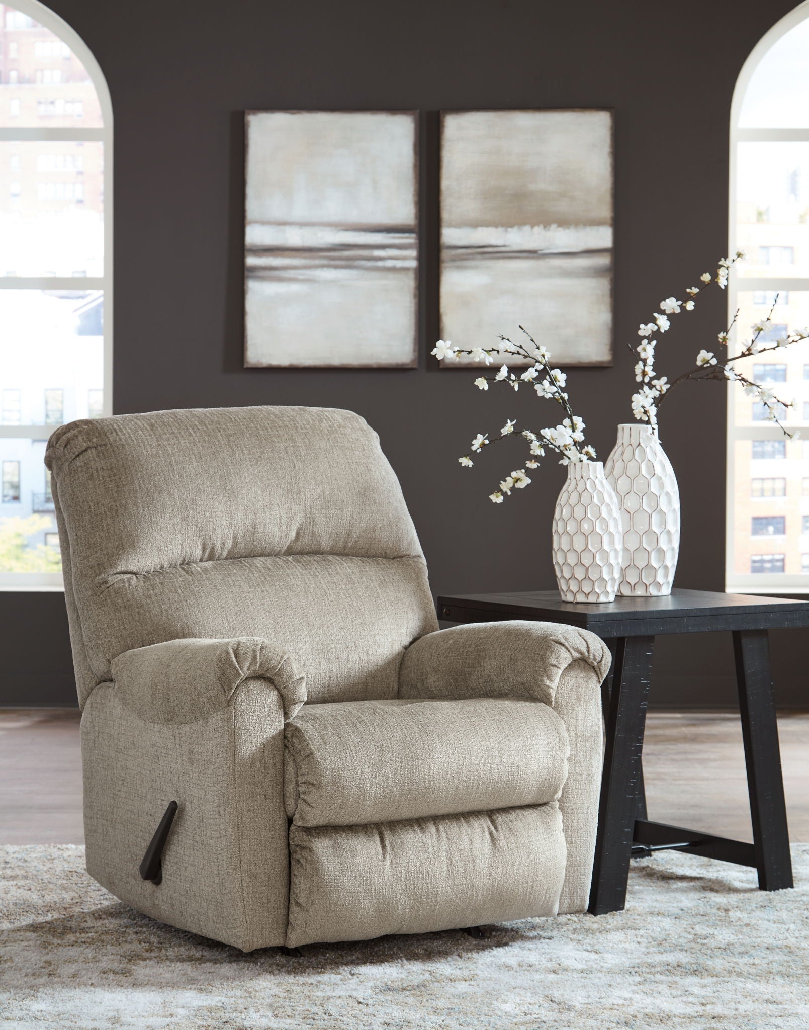 Stonemeade - Fauteuil inclinable à bascule - Tissu - Taupe