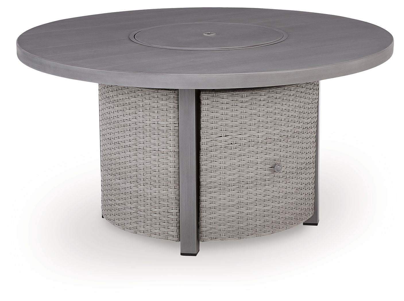 Table brasero ronde - Plage de Half Moon - Grise