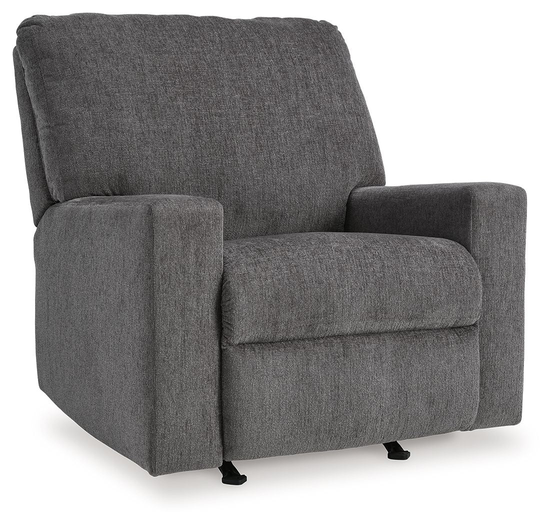 Rannis - Fauteuil inclinable à bascule - Tissu - Étain