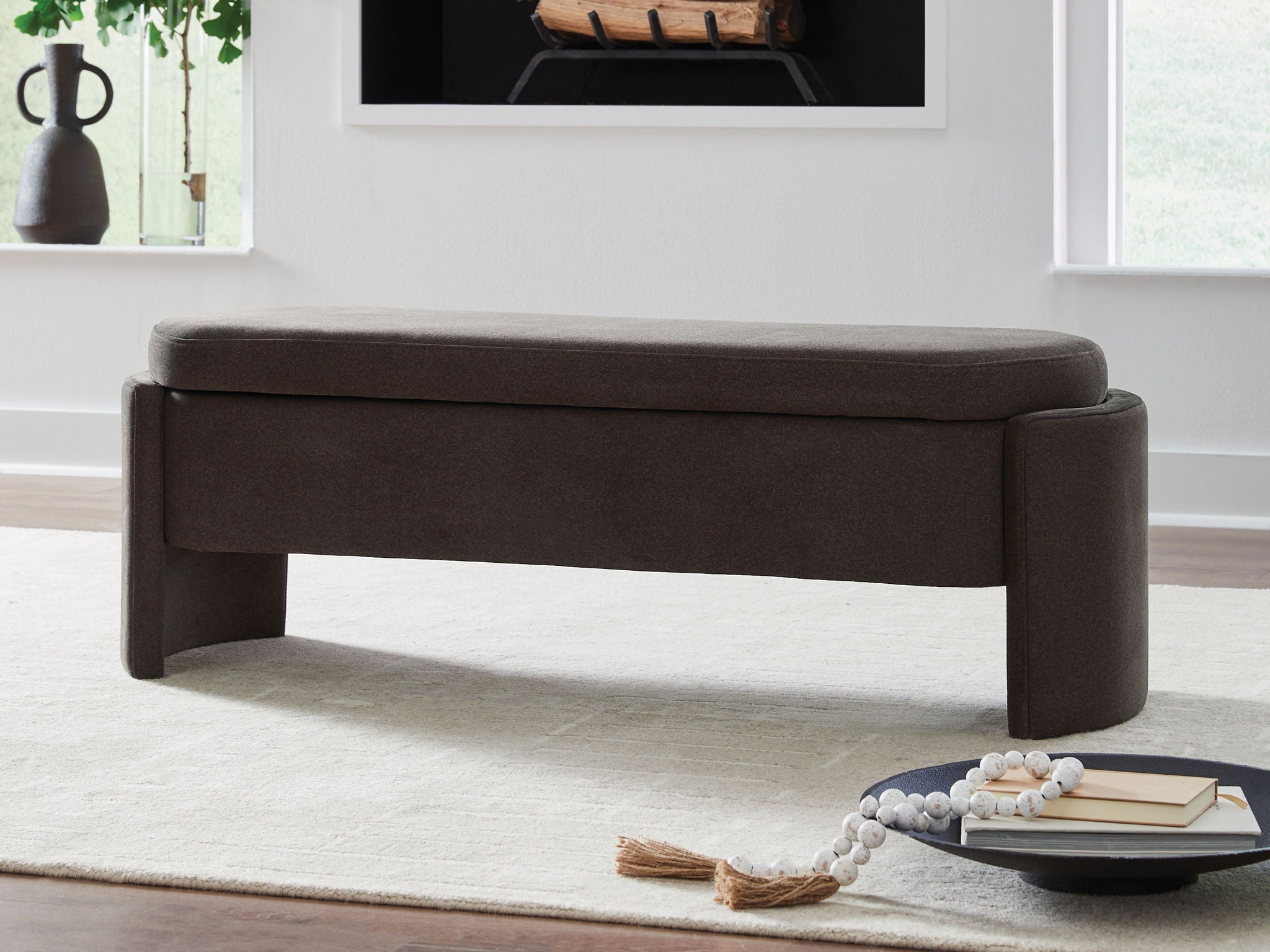 Vavuniya - Banc de rangement - Marron