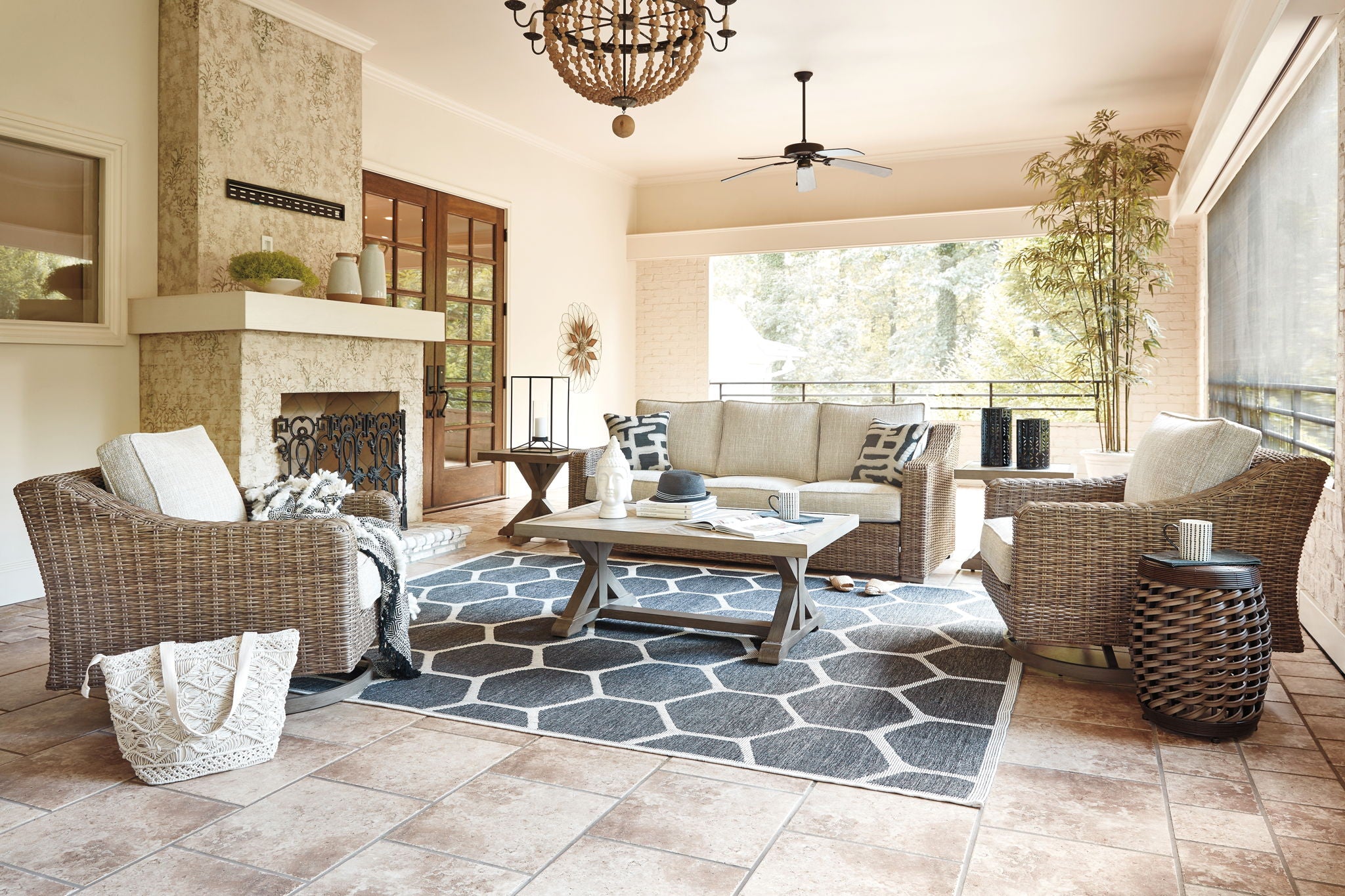 Beachcroft - Ensemble de salon 6 pièces - Beige