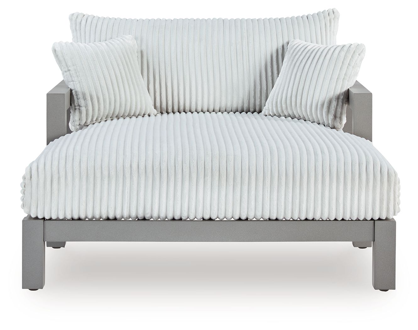 Chaise longue Hurley Park avec coussin - Grise
