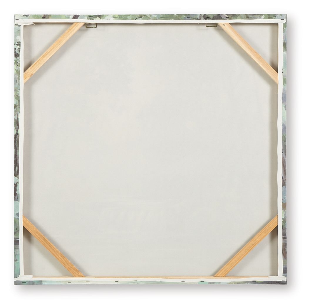 Evermaddick - Art Mural - Vert / Gris / Blanc