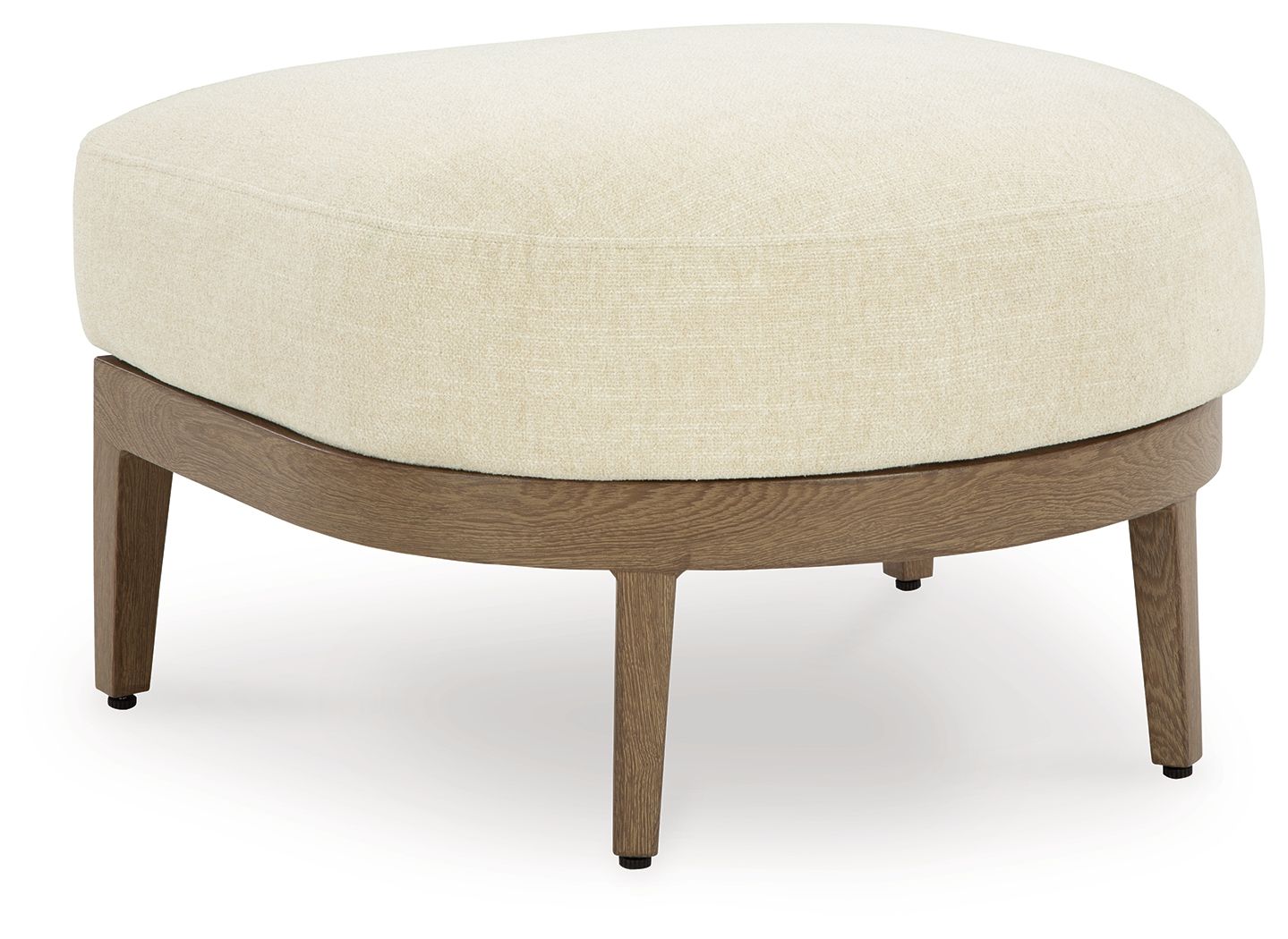 Serene Bay - Pouf avec coussin - Marron foncé / Blanc