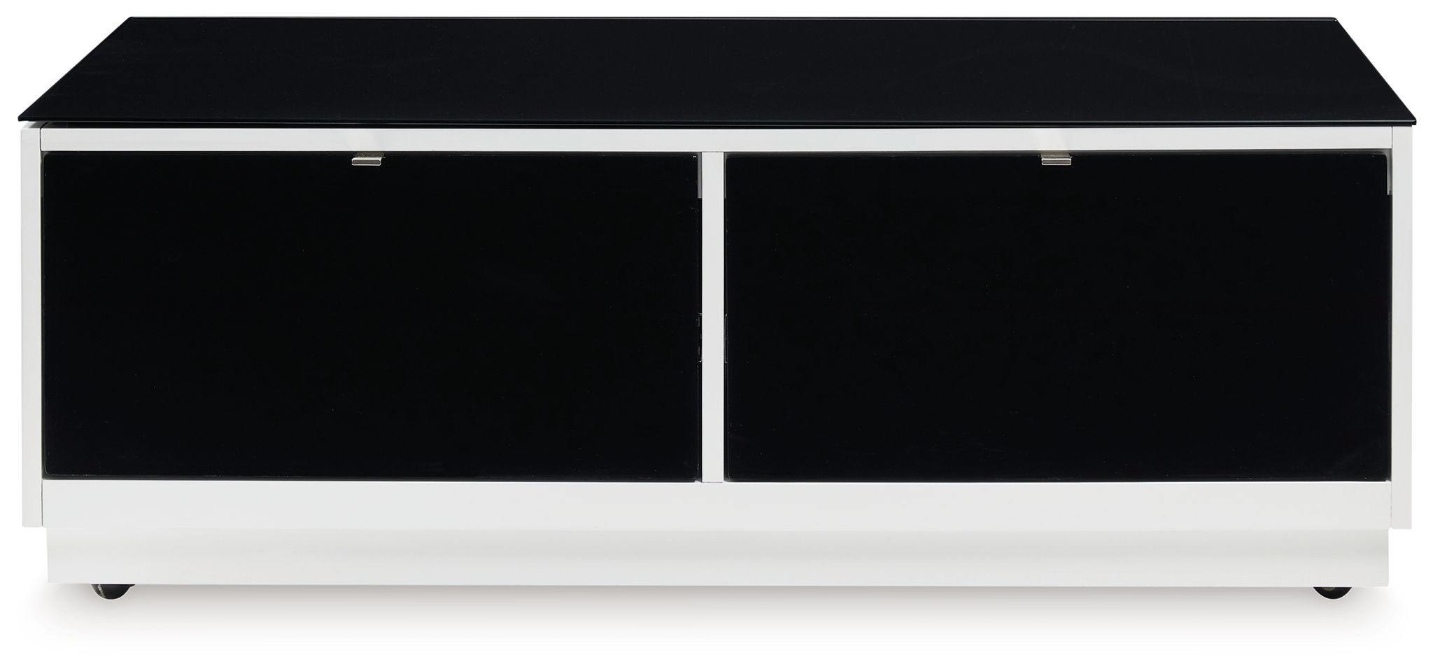 Gardoni - Table Basse Rectangulaire - Blanc / Noir