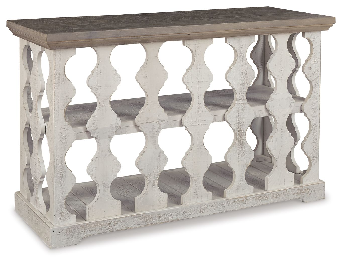 Havalance - Console Table de Canapé - Gris / Blanc