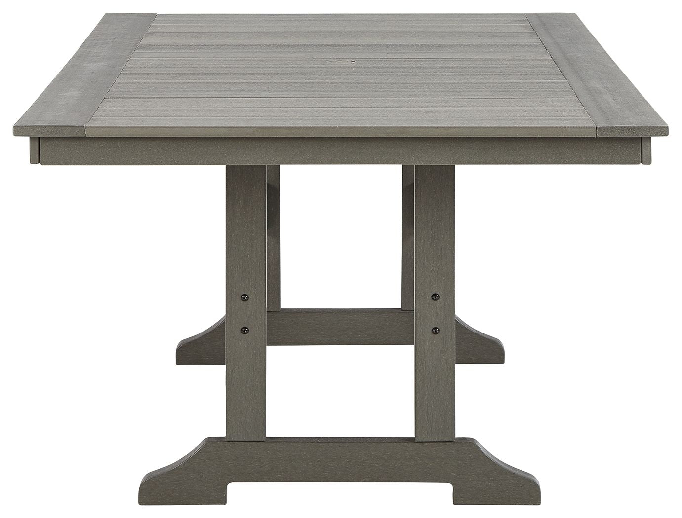 Visola - Table à manger RECT avec OPT Parasol - Gris