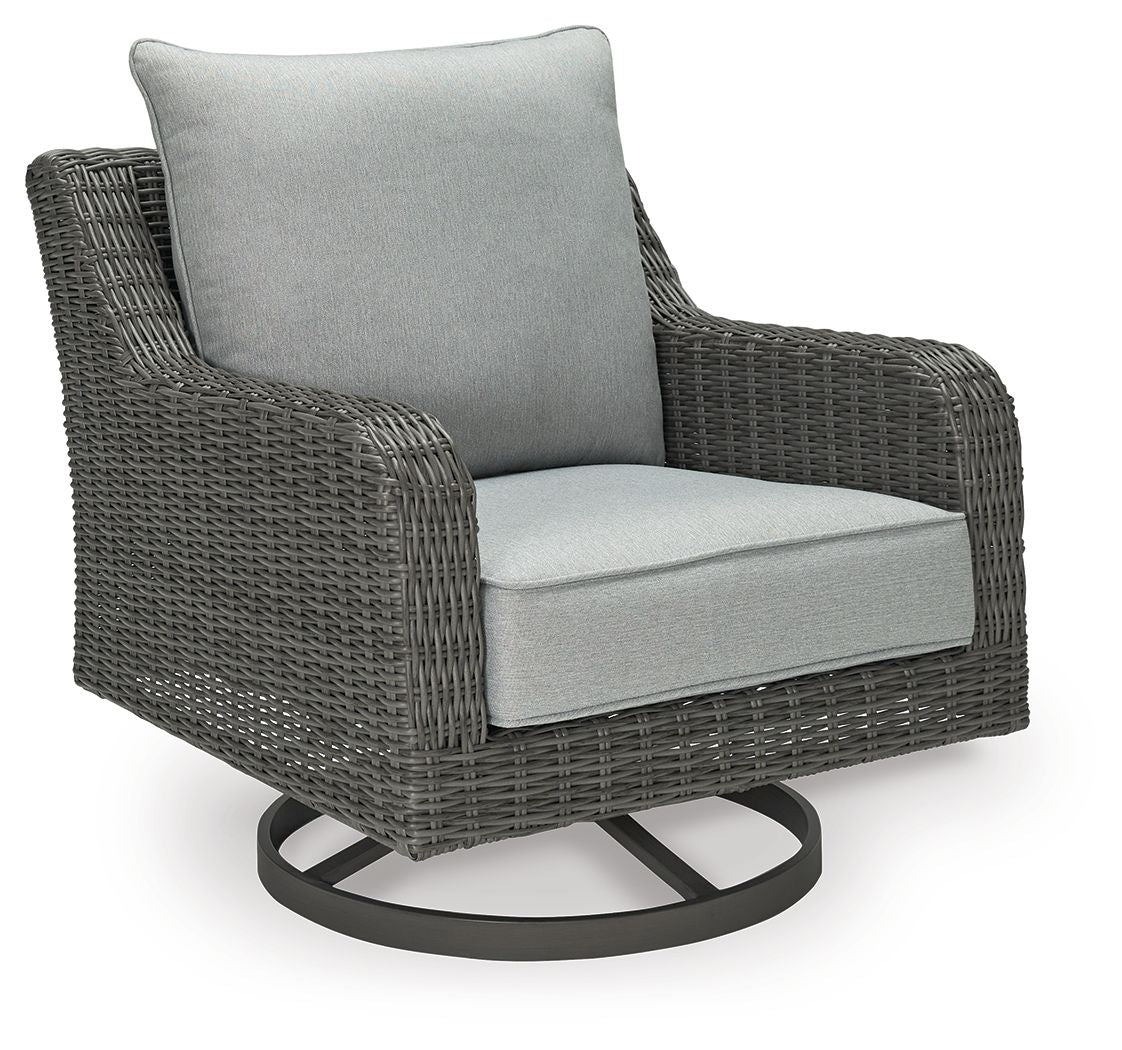 Elite Park - Fauteuil pivotant avec coussin - Gris