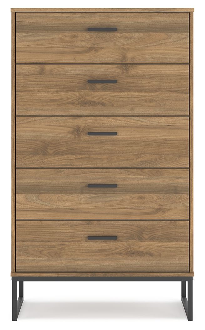 Deanlow - Commode cinq tiroirs - Miel