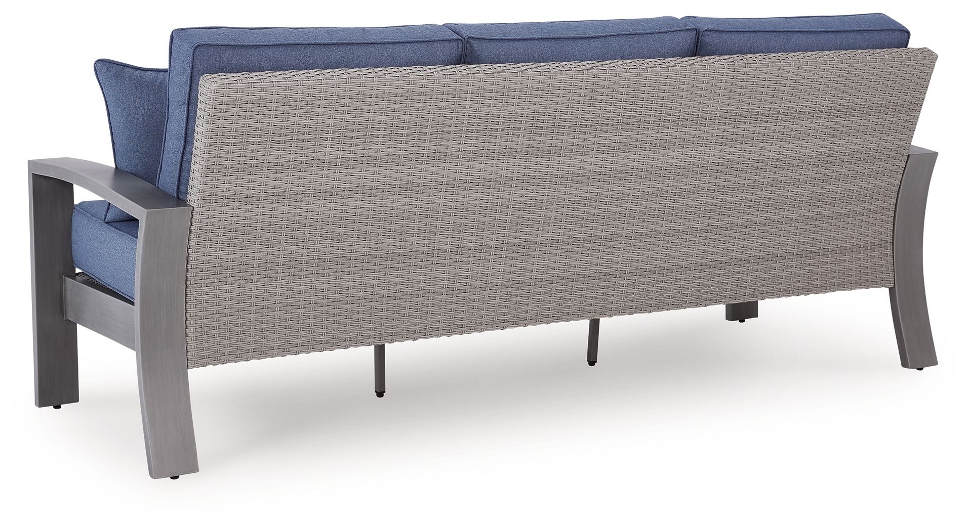 Plage de la Demi-Lune - Canapé avec coussin - Bleu / Gris