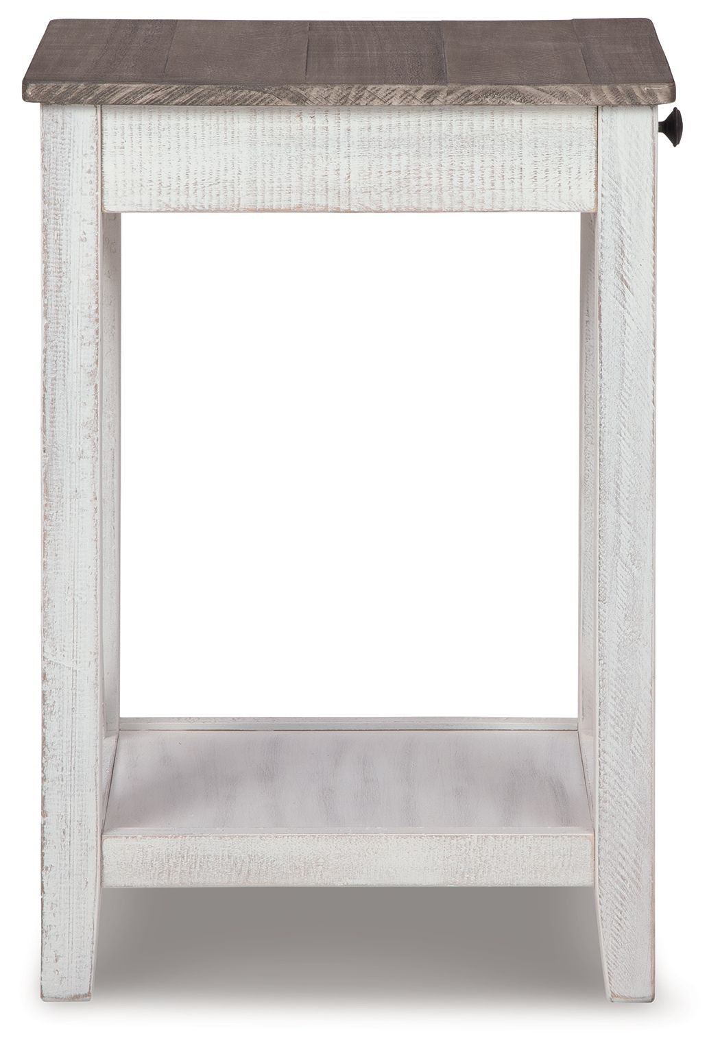 Adalane - Table d'appoint - Blanc / Gris