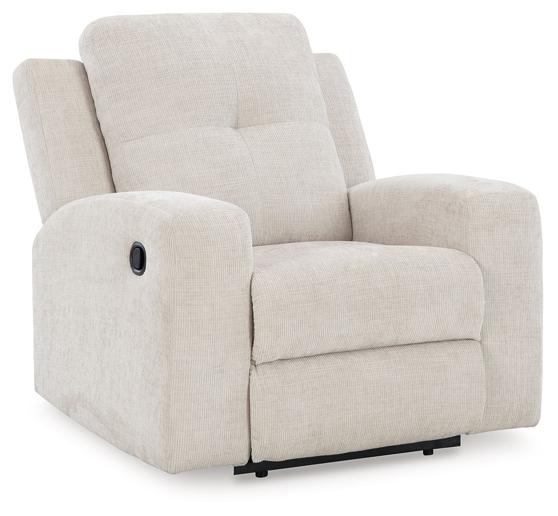 Danum - Fauteuil inclinable zéro dégagement - Tissu - Stone