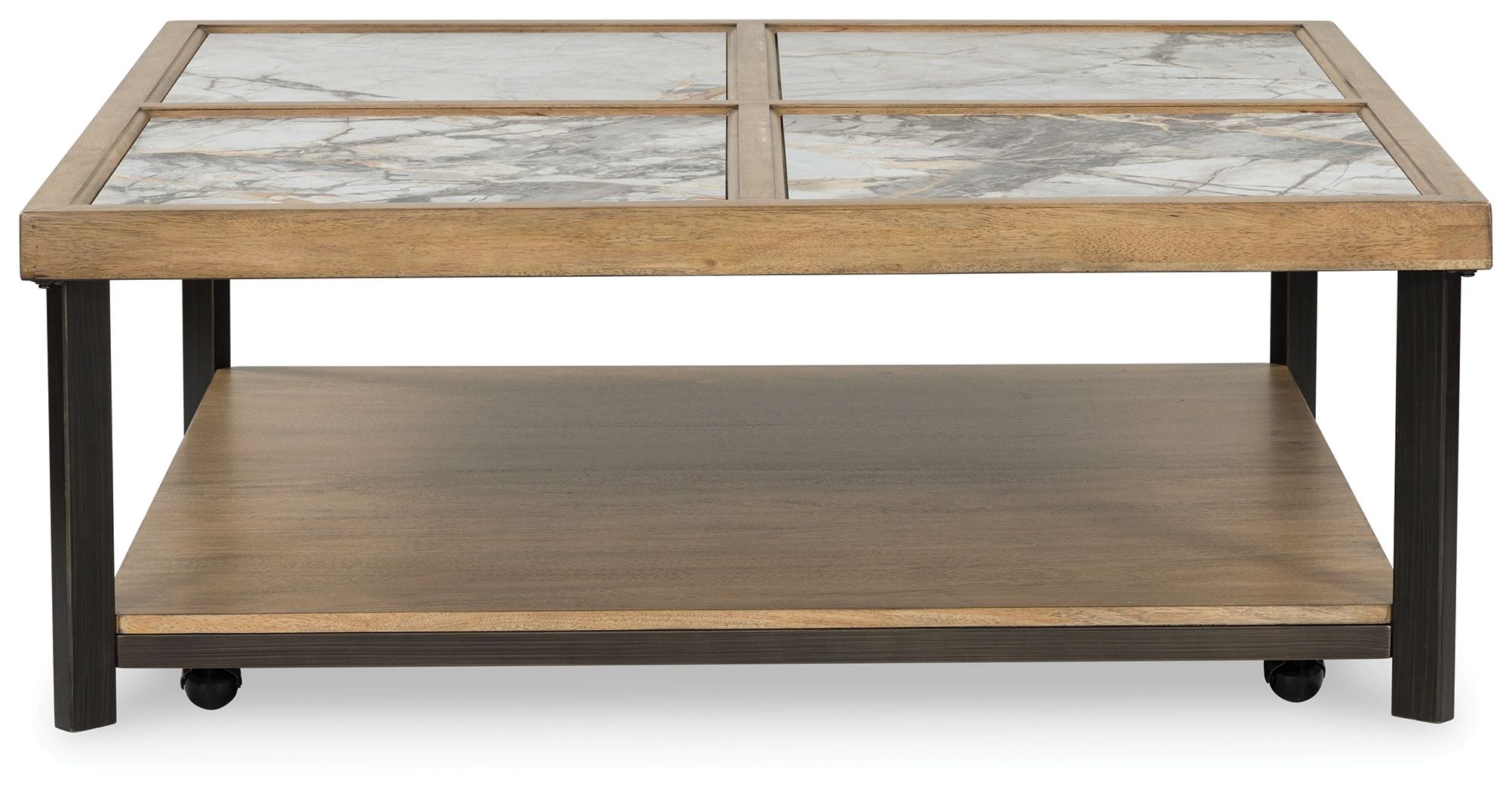 Montia - Table basse carrée - Multicolore
