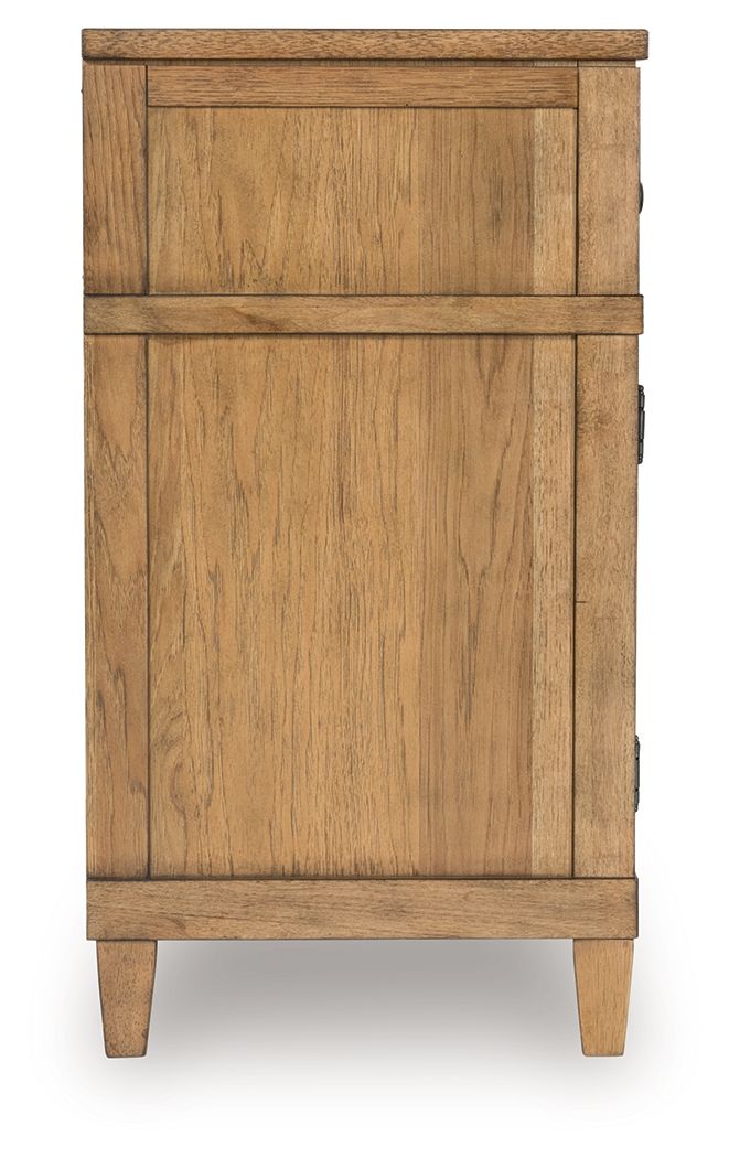Sharlance - Meuble TV XL avec option cheminée - Marron clair