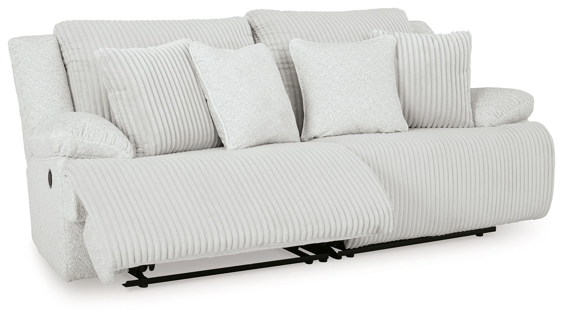 Haut de gamme - Causeuse modulaire 2 pièces avec fauteuils inclinables droit et gauche - Alliage