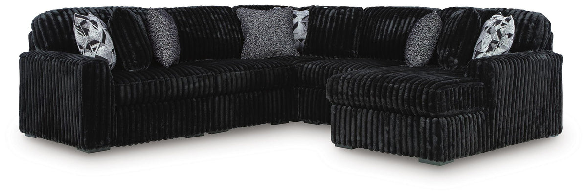 Midnight-Madness - 5 Piece Sectional