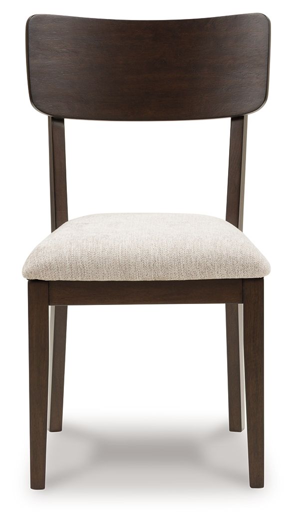 Mallenette - Chaises de salle à manger capitonnées (lot de 2) - Merlot
