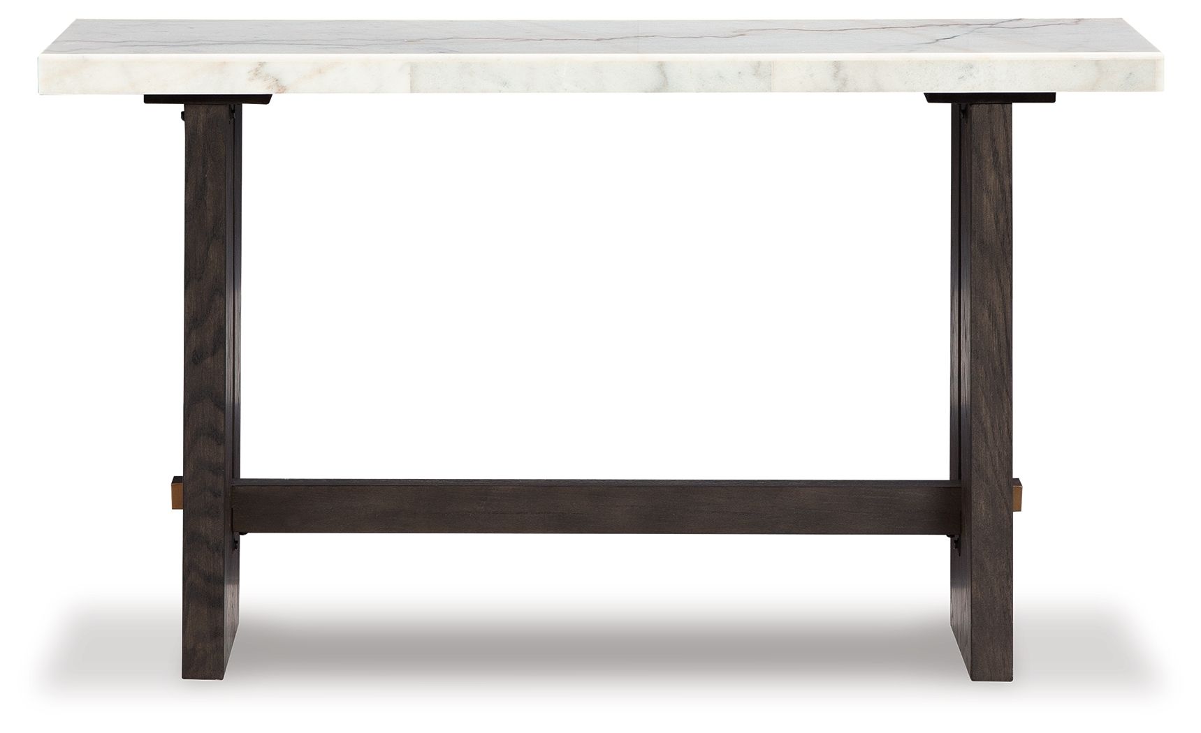 Burkhaus - Table basse - Blanc / Marron foncé