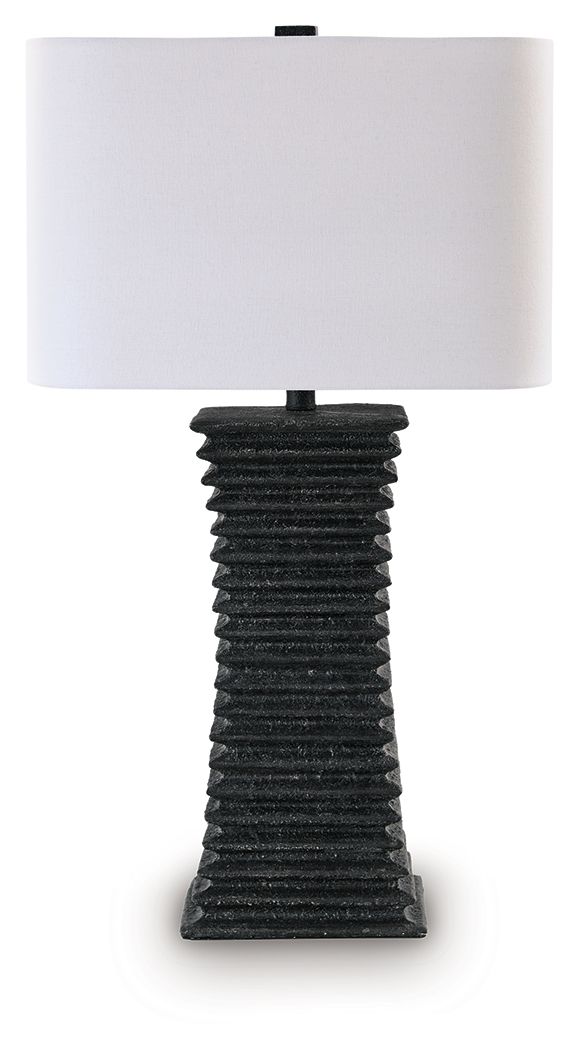Golzar - Lampe de table Poly - Noire