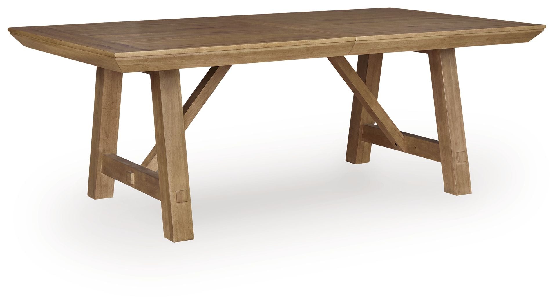 Ridgester - Table de salle à manger extensible rectangulaire - Brun clair