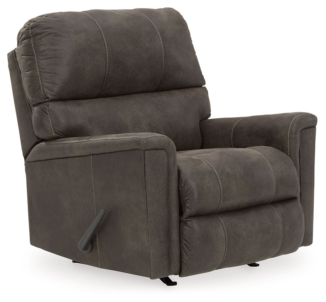Navi - Fauteuil inclinable à bascule - Similicuir - Fumé