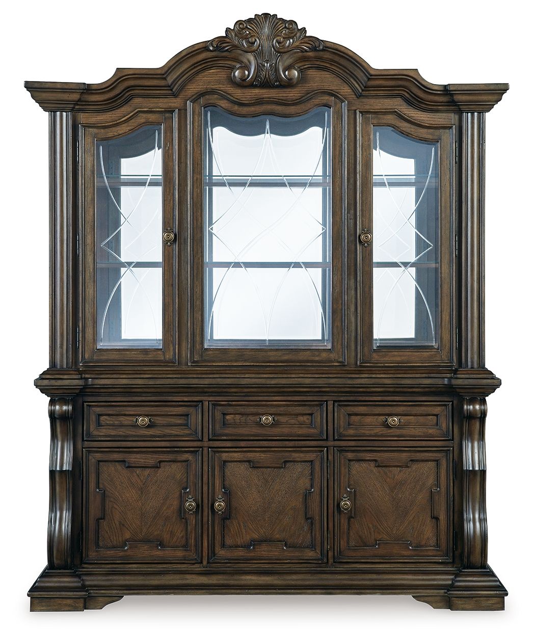 Maylee - Buffet et vaisselier de salle à manger - Marron foncé