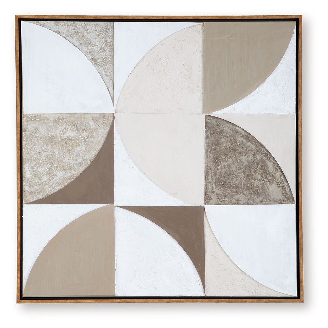Harelman - Art mural - Fauve / Taupe / Blanc