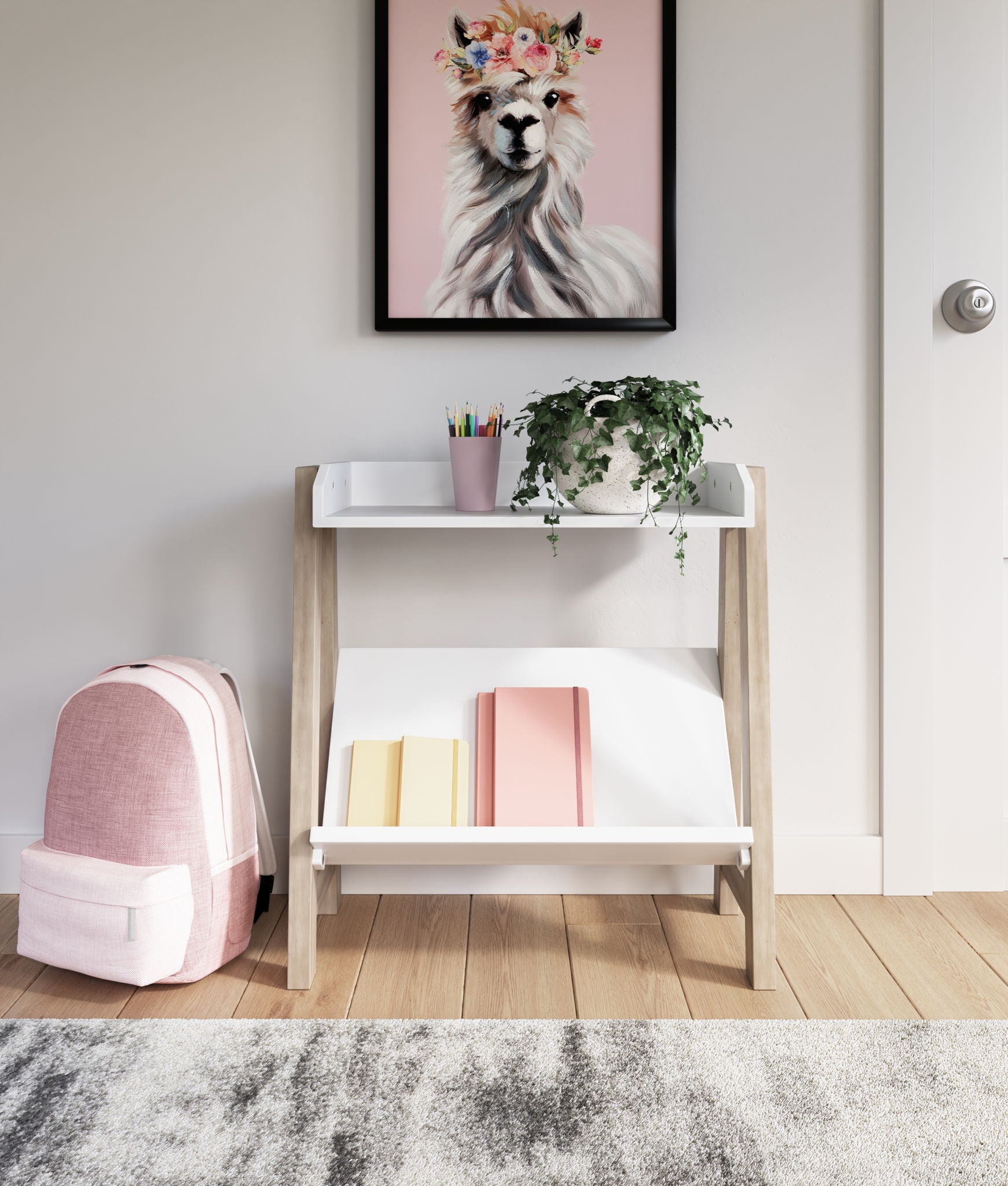 Blariden - Petite Bibliothèque - Blanc / Beige