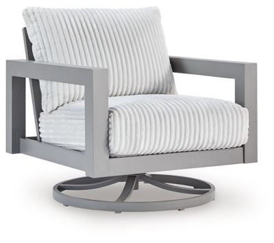 Fauteuil pivotant Hurley Park avec coussin - Gris
